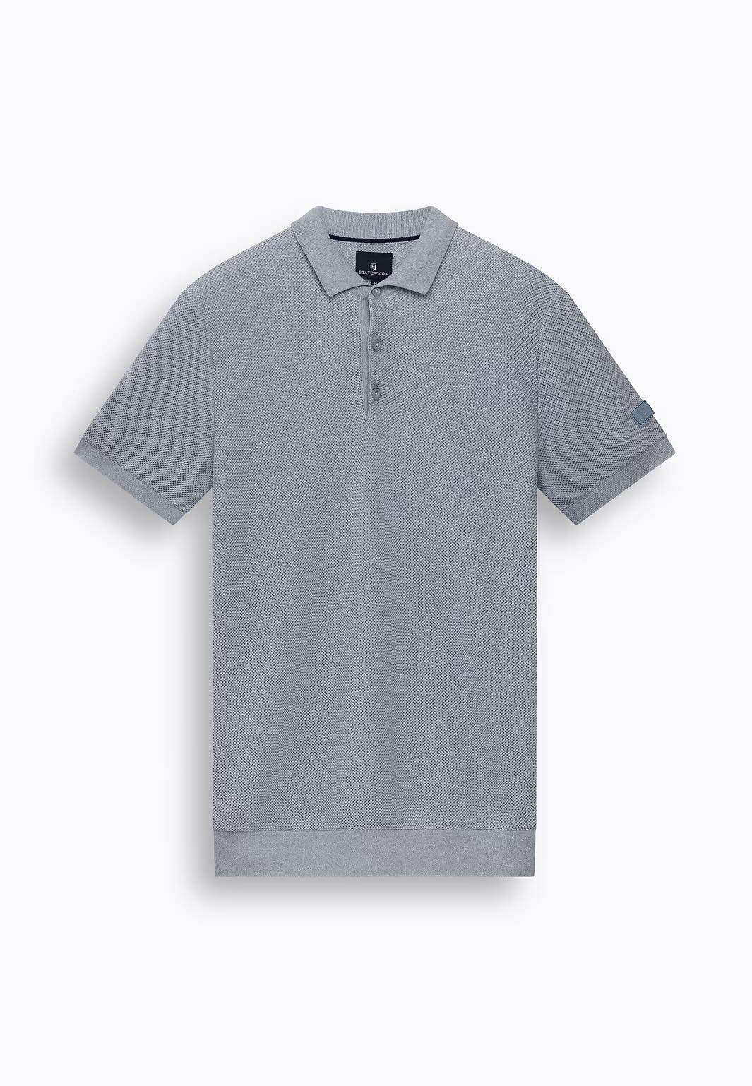 Polo honingraatstructuur - blauw