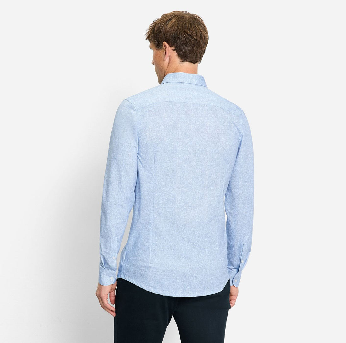 Overhemd Body Fit Level Five flex jersey - lichtblauw