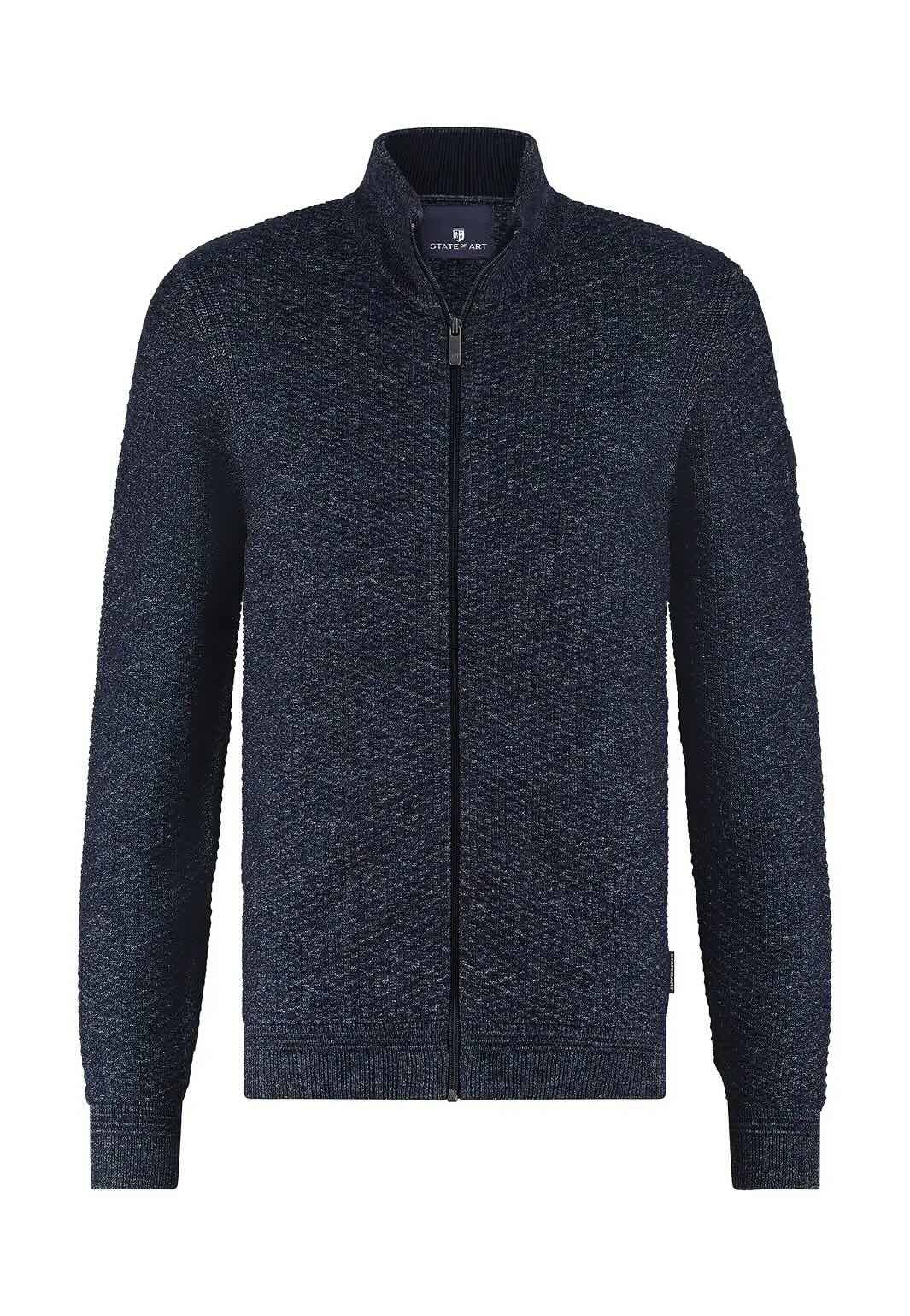 Vest gemêleerd - blauw