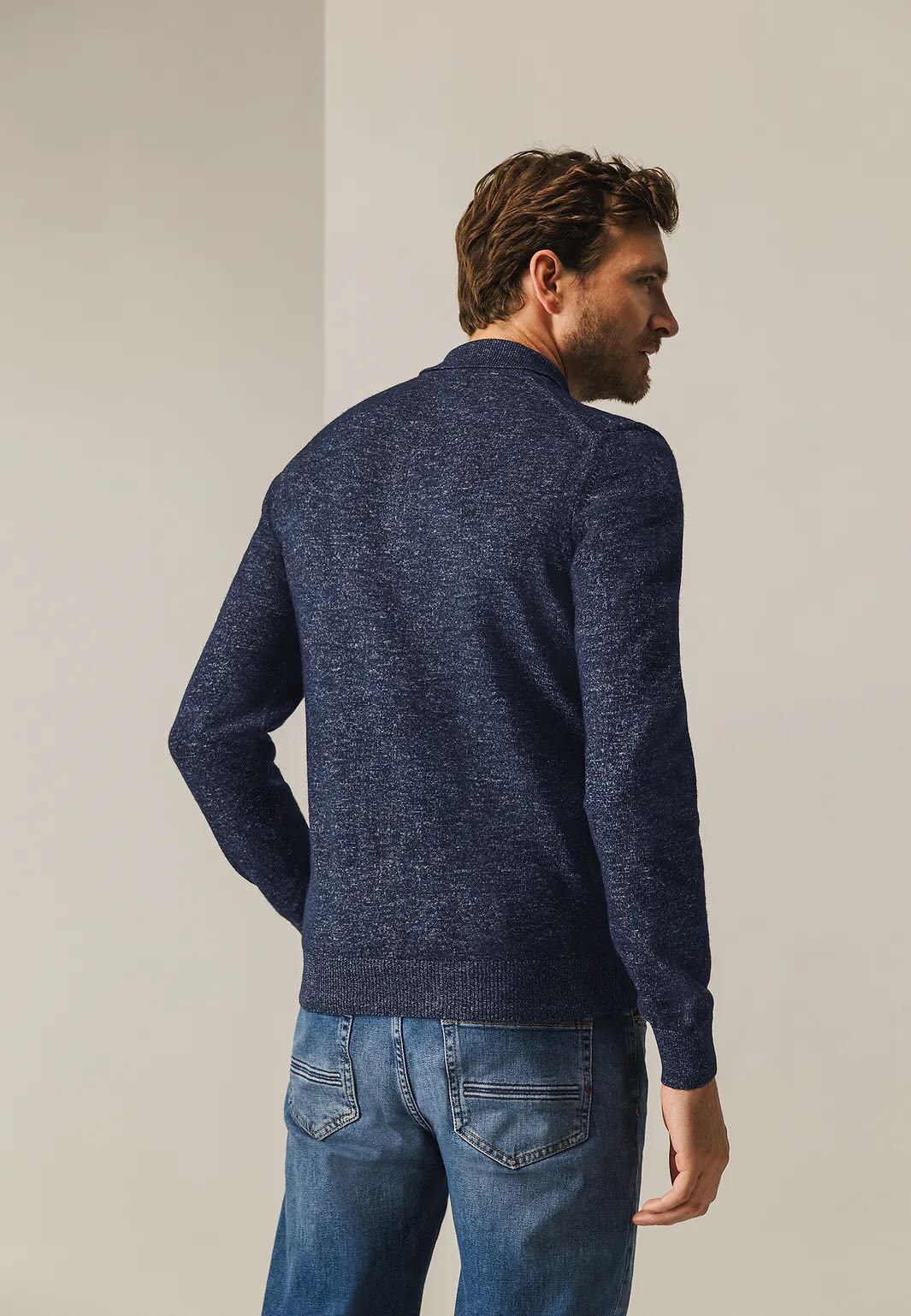 Trui polokraag - blauw