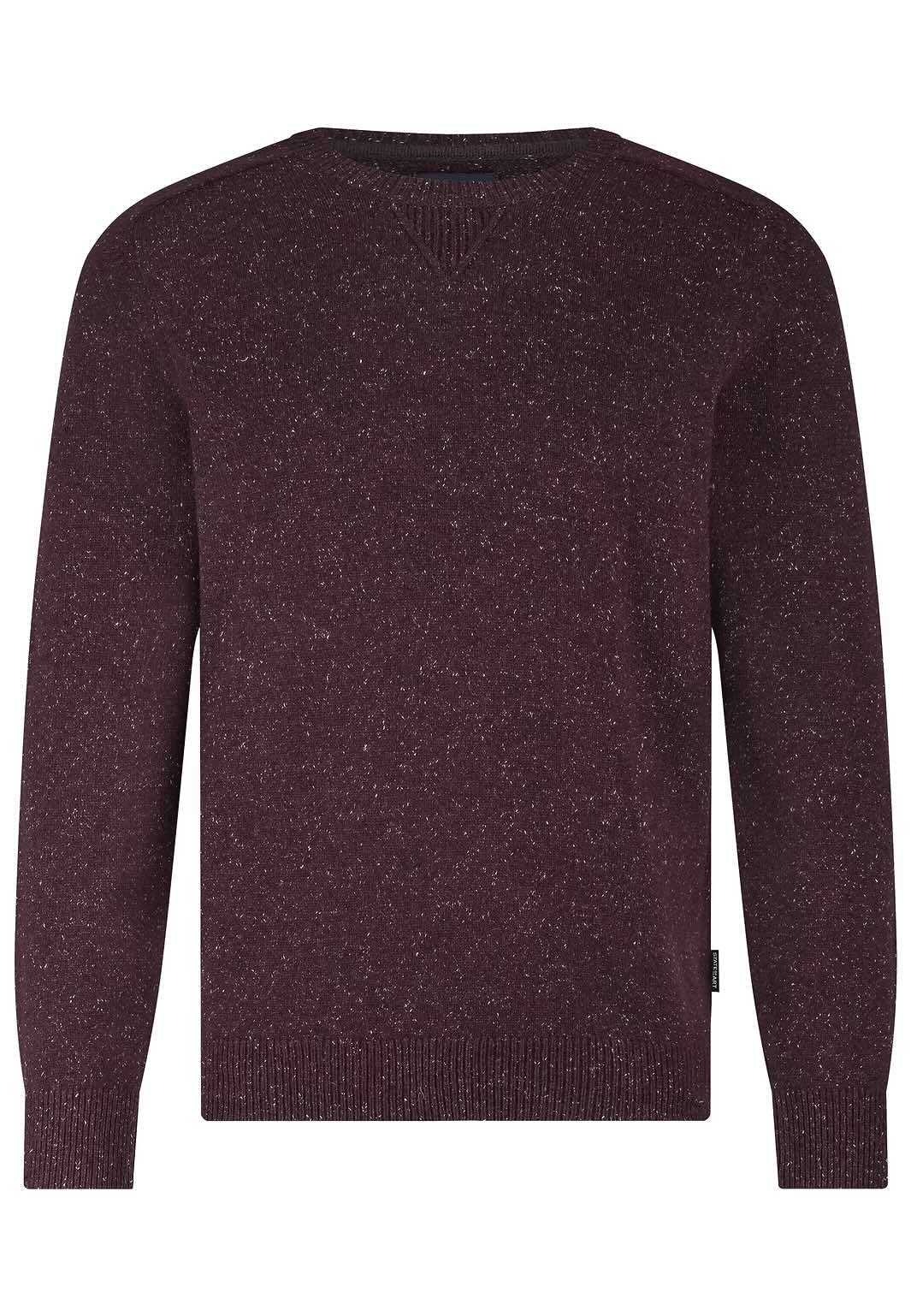 Trui ronde hals - bordeauxrood