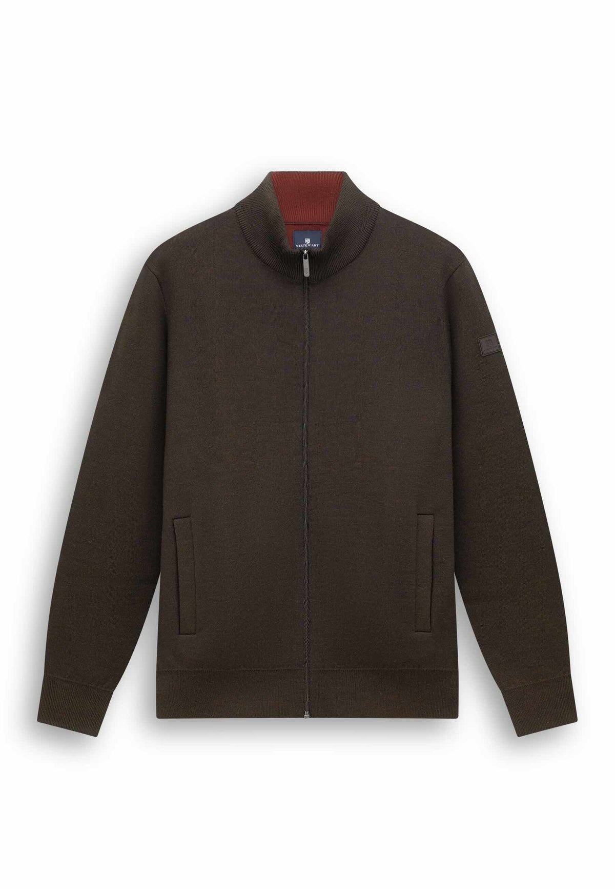 Vest wolmix - bruin