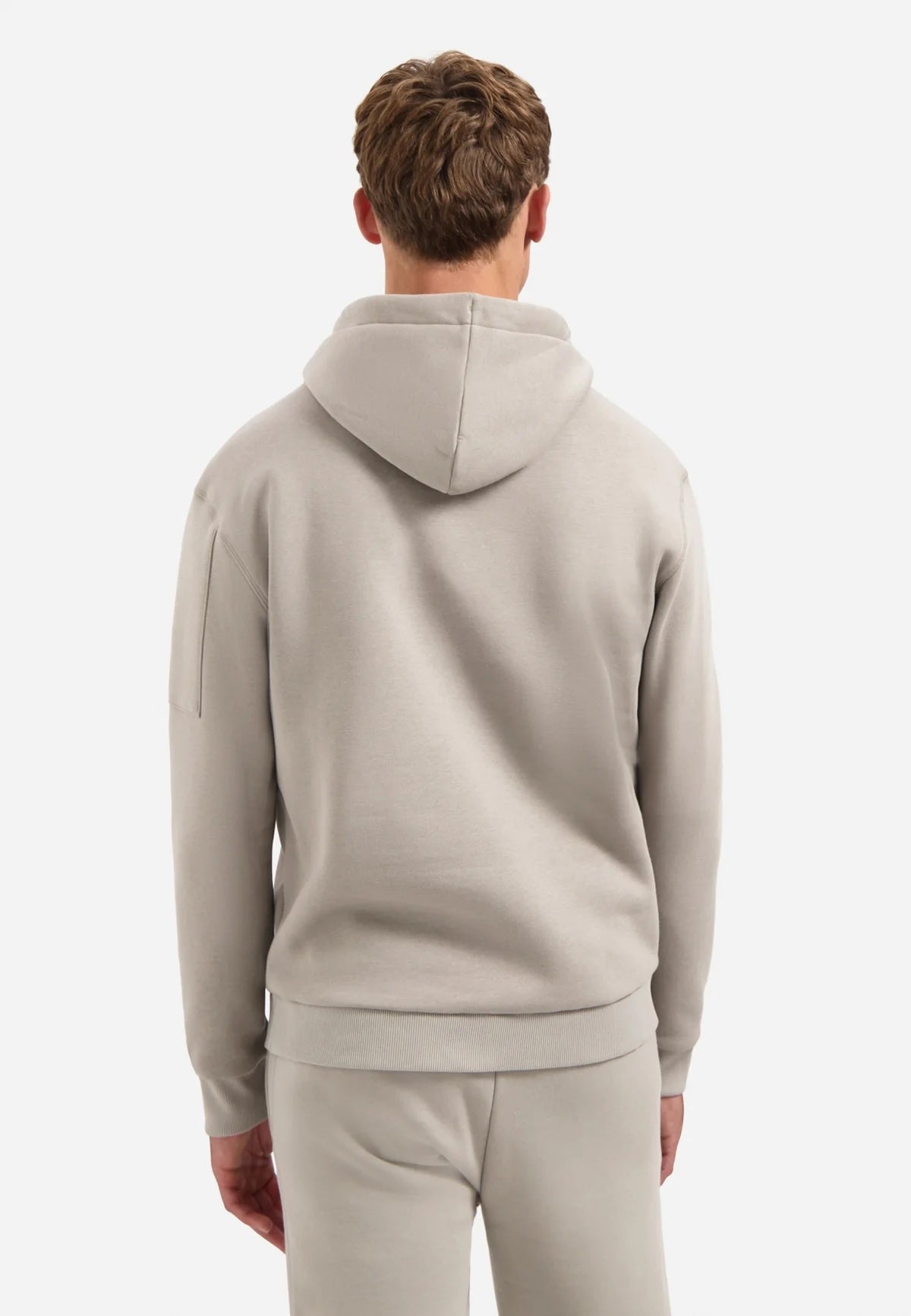 Sweater met capuchon - beige grijs