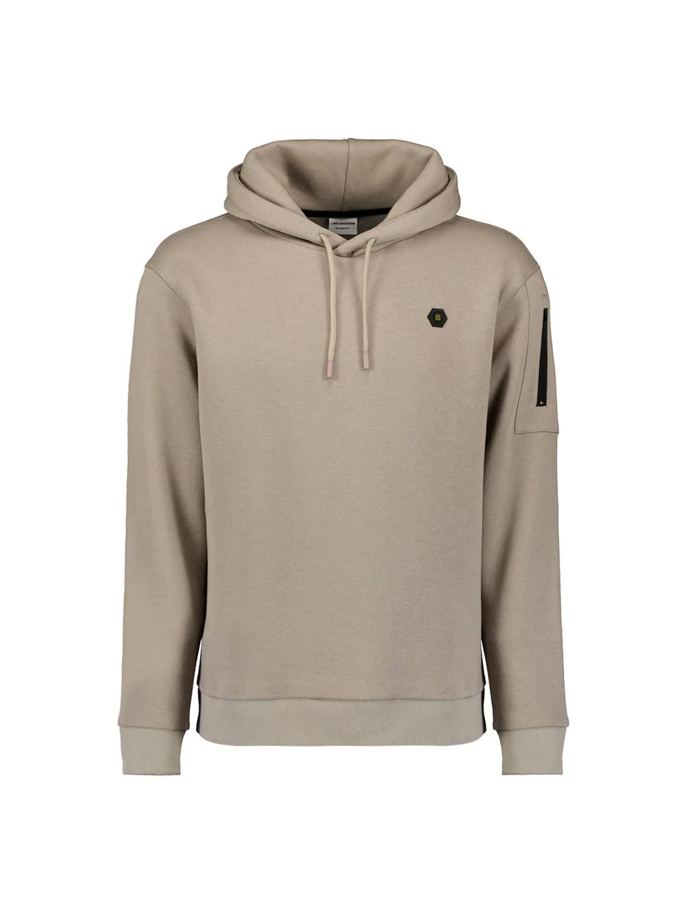 Sweater met capuchon - beige grijs