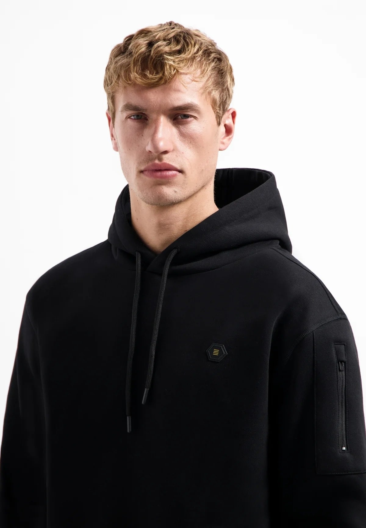Sweater met capuchon - zwart