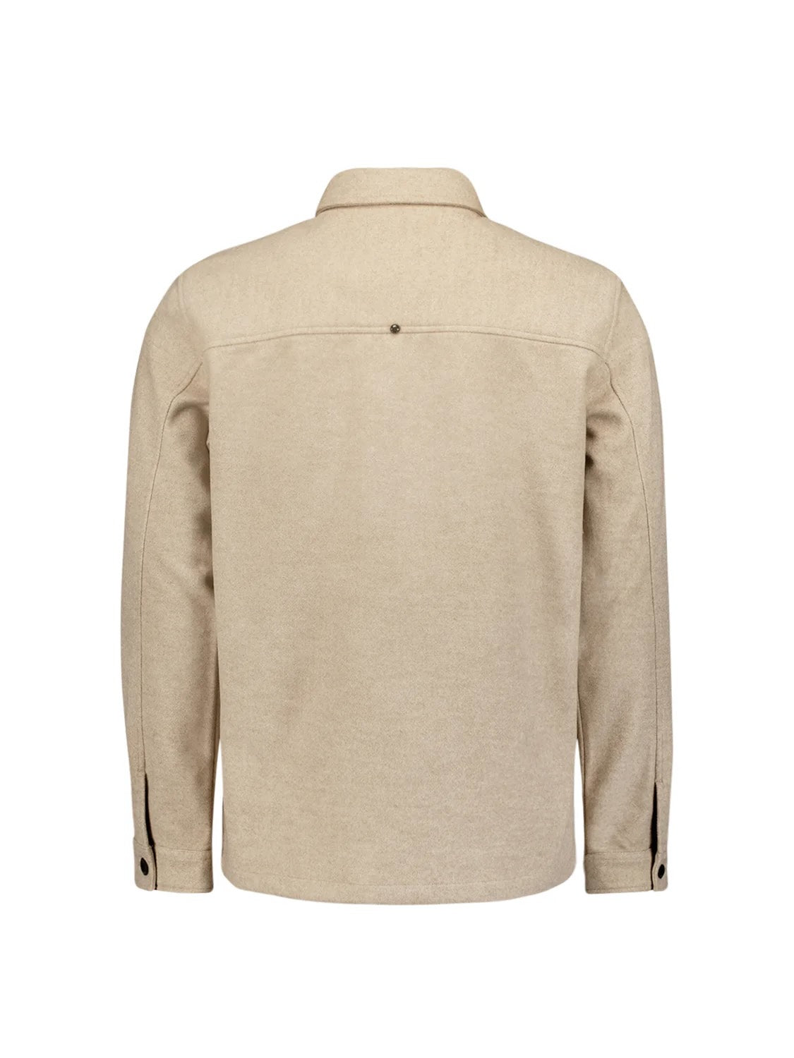 Overshirt met knopen en zakken - beige