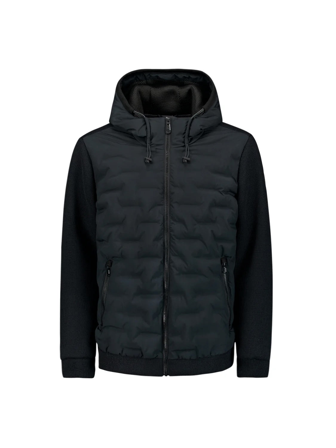 Jack met gebreide mouw - donkerblauw
