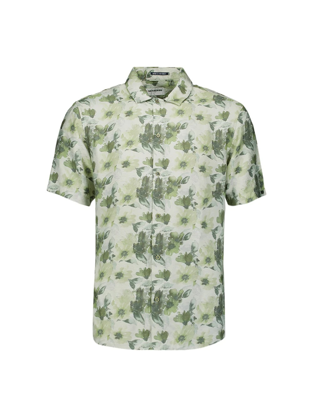 Overhemd met print - groen