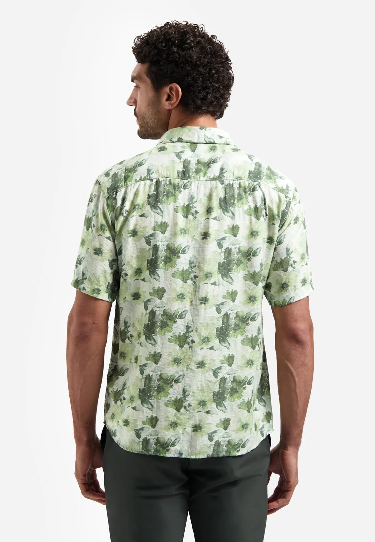 Overhemd met print - groen