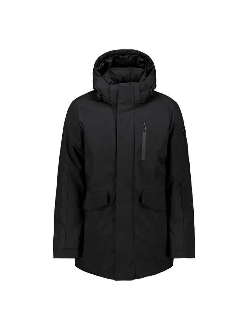 Jas parka met afneembare capuchon - zwart