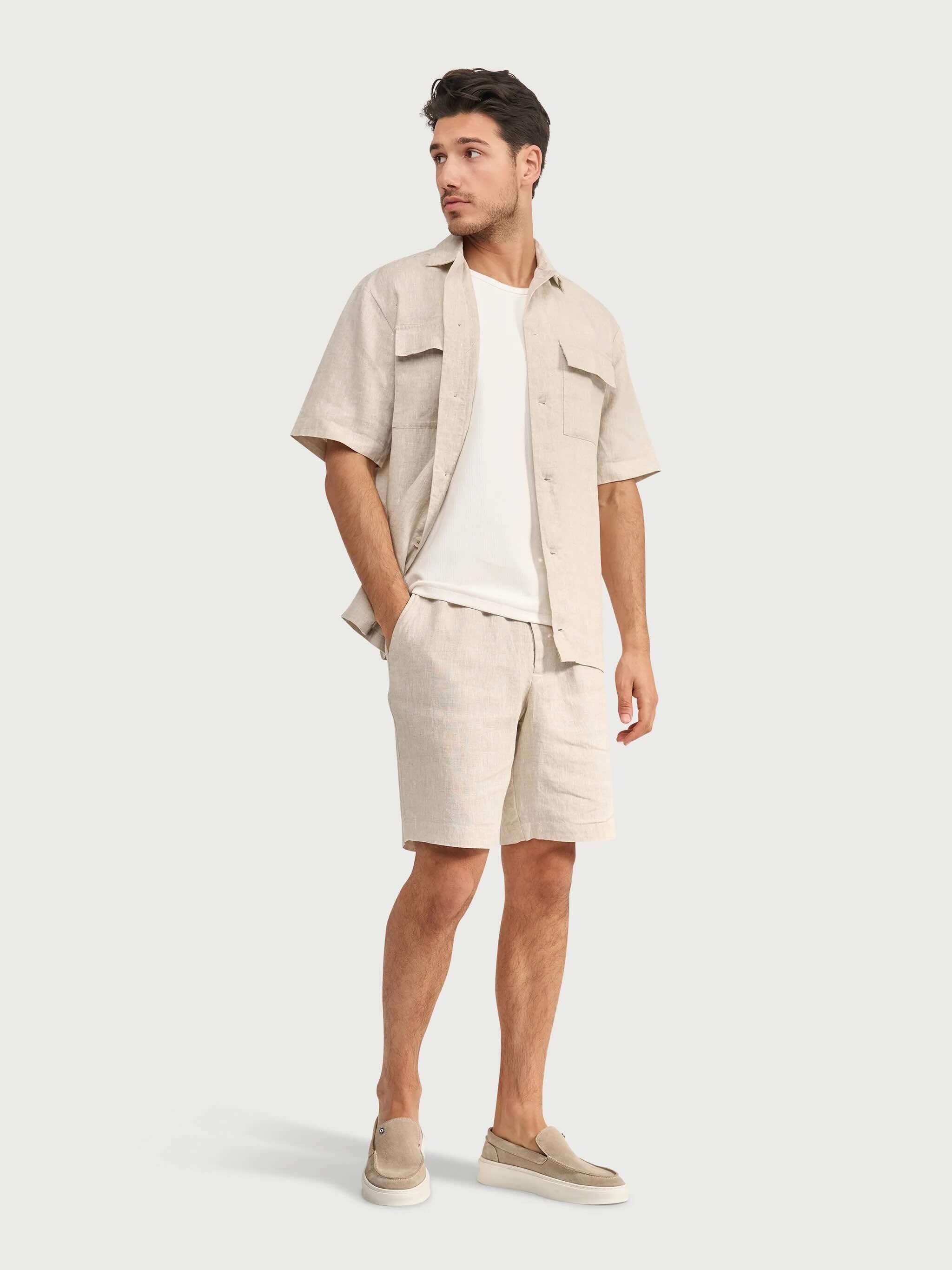 Overhemd linnen - beige