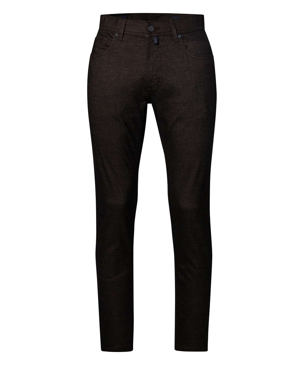 Jeans Laval Wool touch cotton - donkerbruin