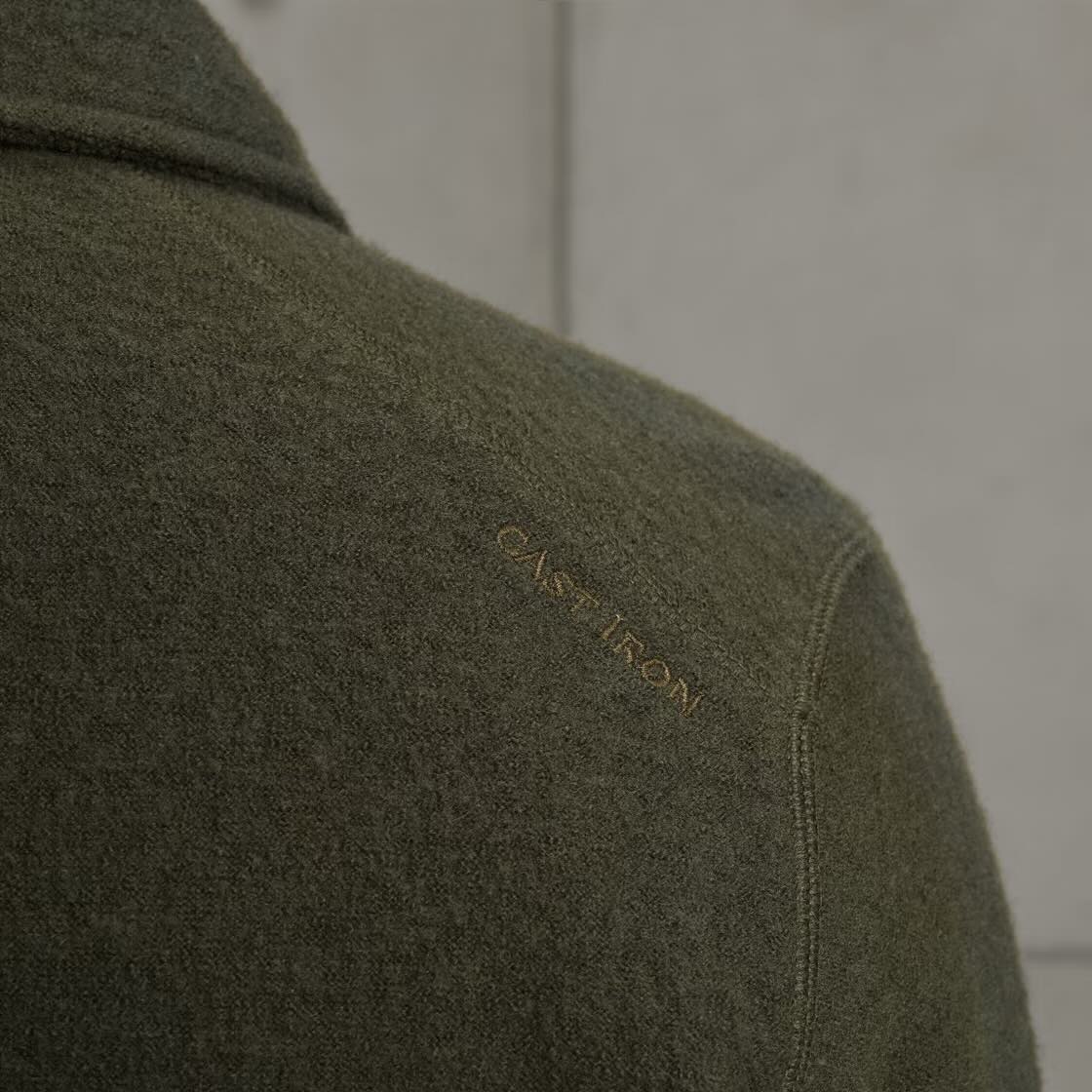 Overshirt met ritssluiting - groen