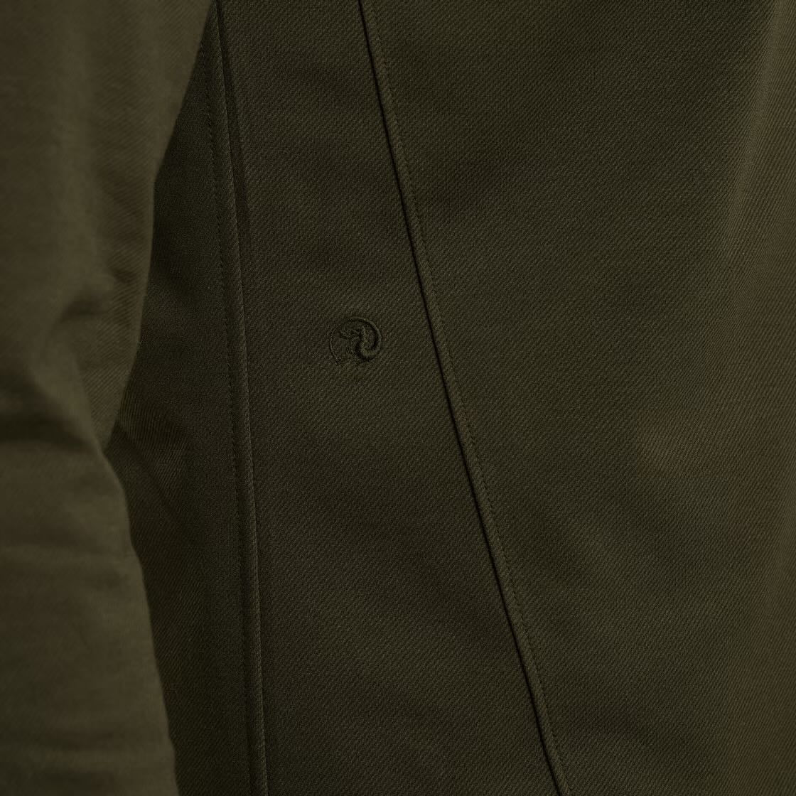 Overhemd twill jersey - groen