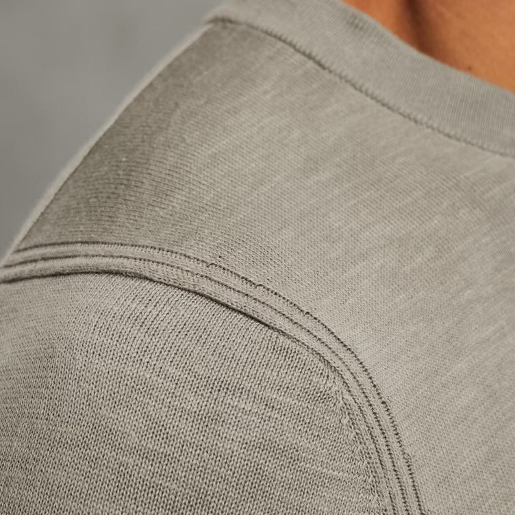 T-shirt met structuur - grijs