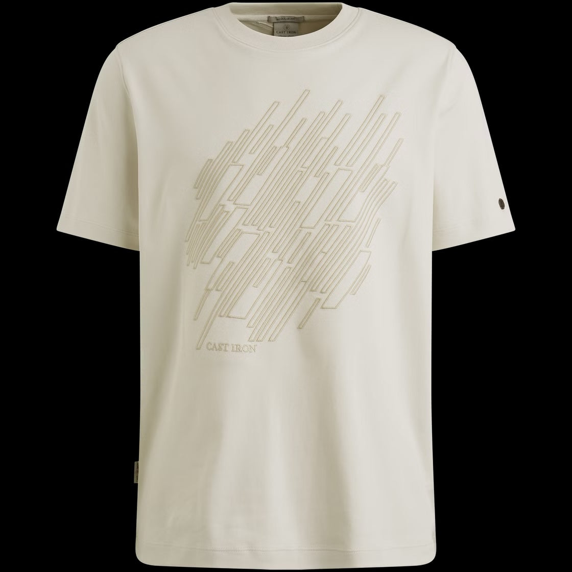 T-shirt met artwork - beige