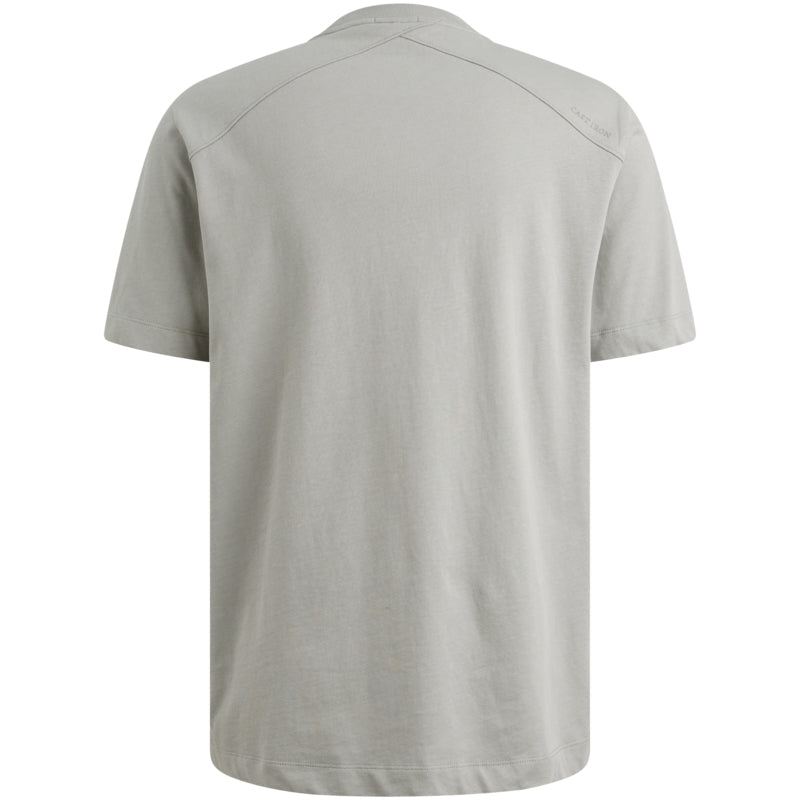 T-shirt van jersey met artwork - mirage grey