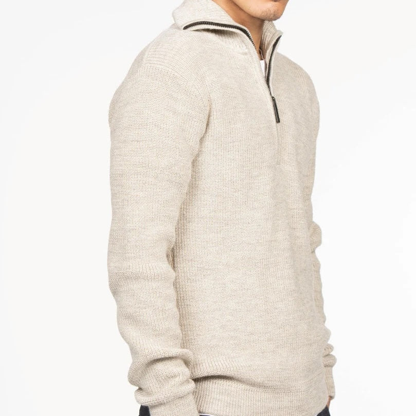 Trui DOUWE UNDYED schipper - sand