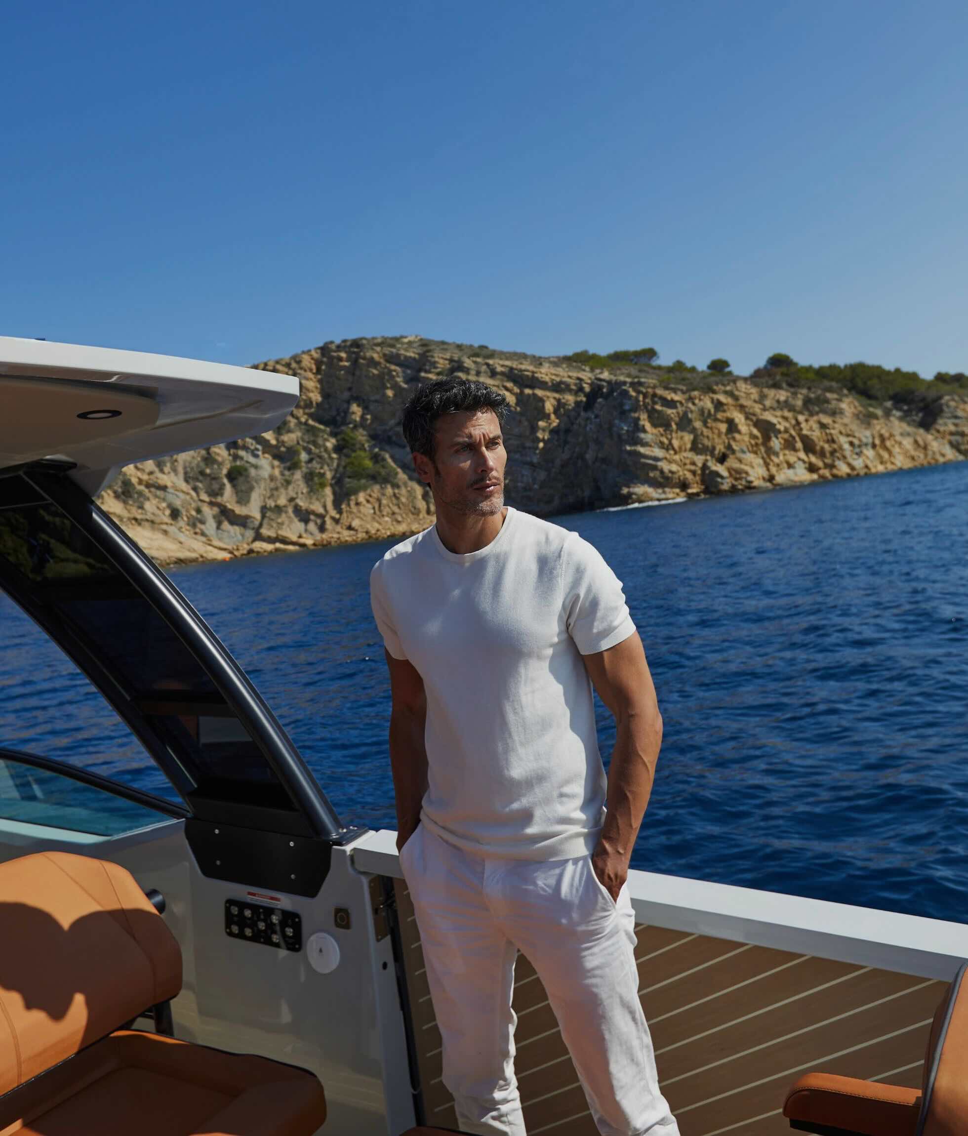 T-shirt knitted - off white