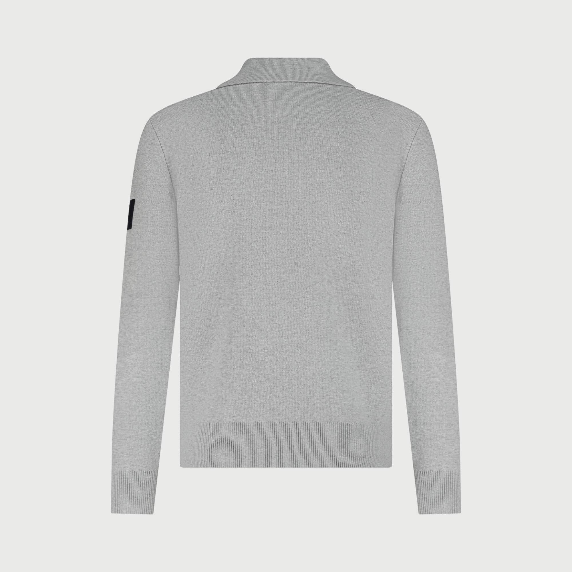 Vest borstzakken en rits - grijs