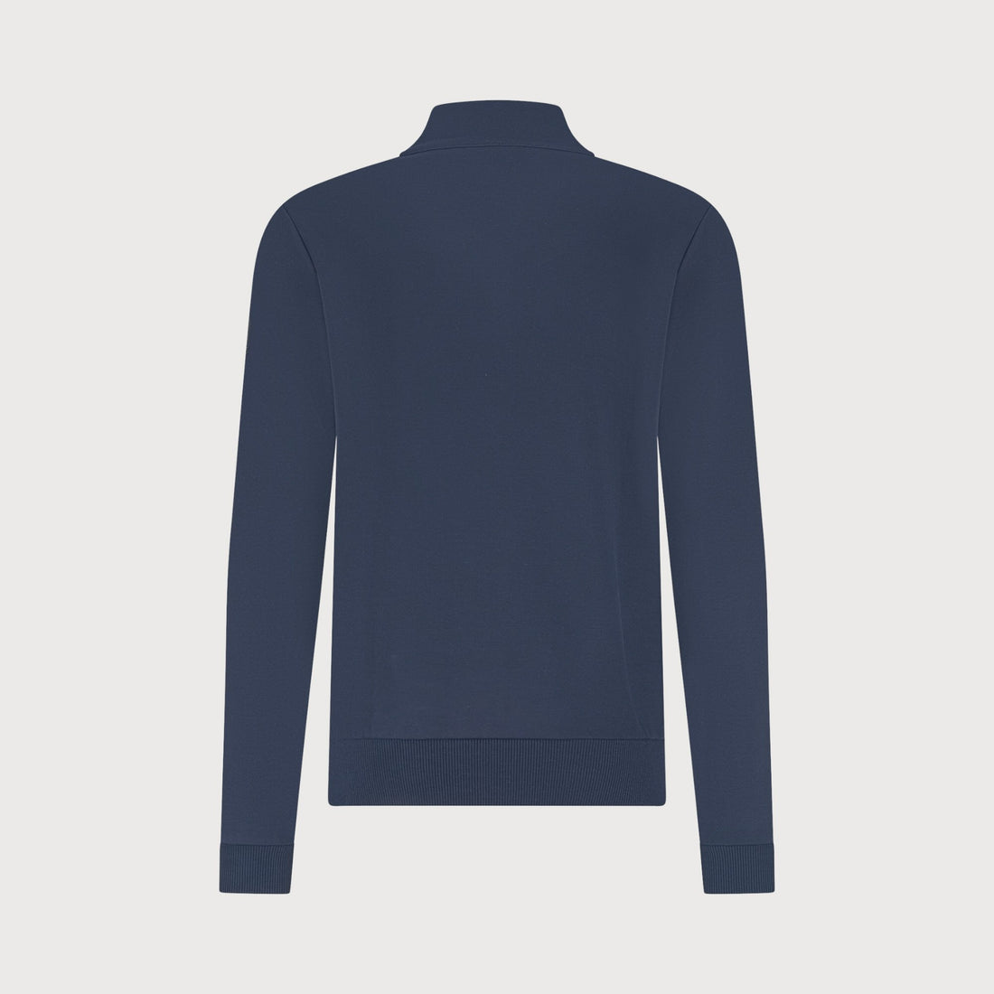 Trui sweat met rits - navy