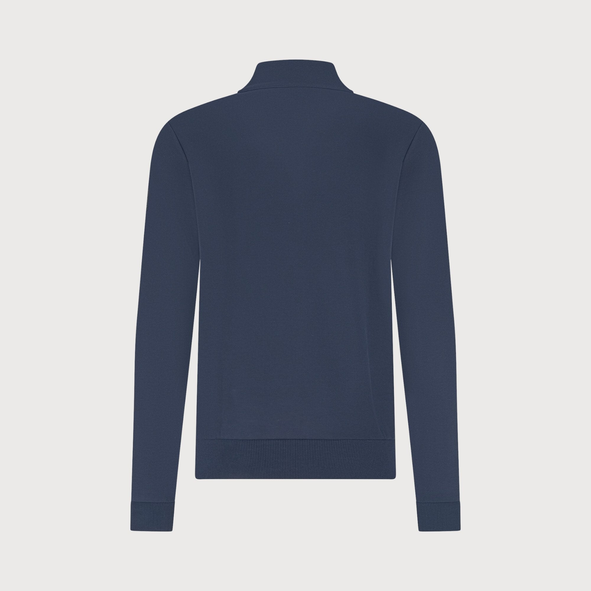 Trui sweat met rits - navy