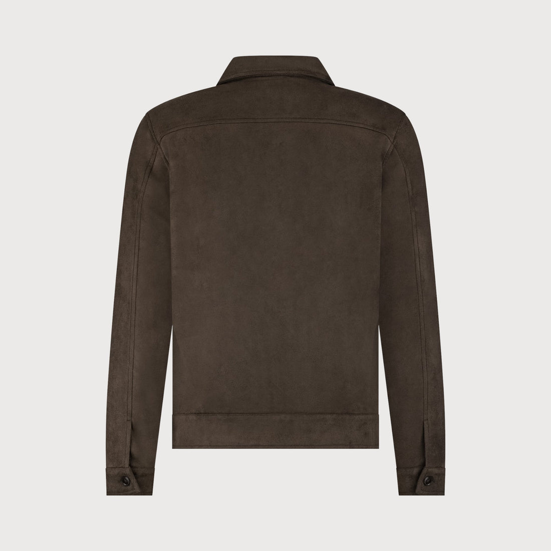 Overshirt suédelook - bruin