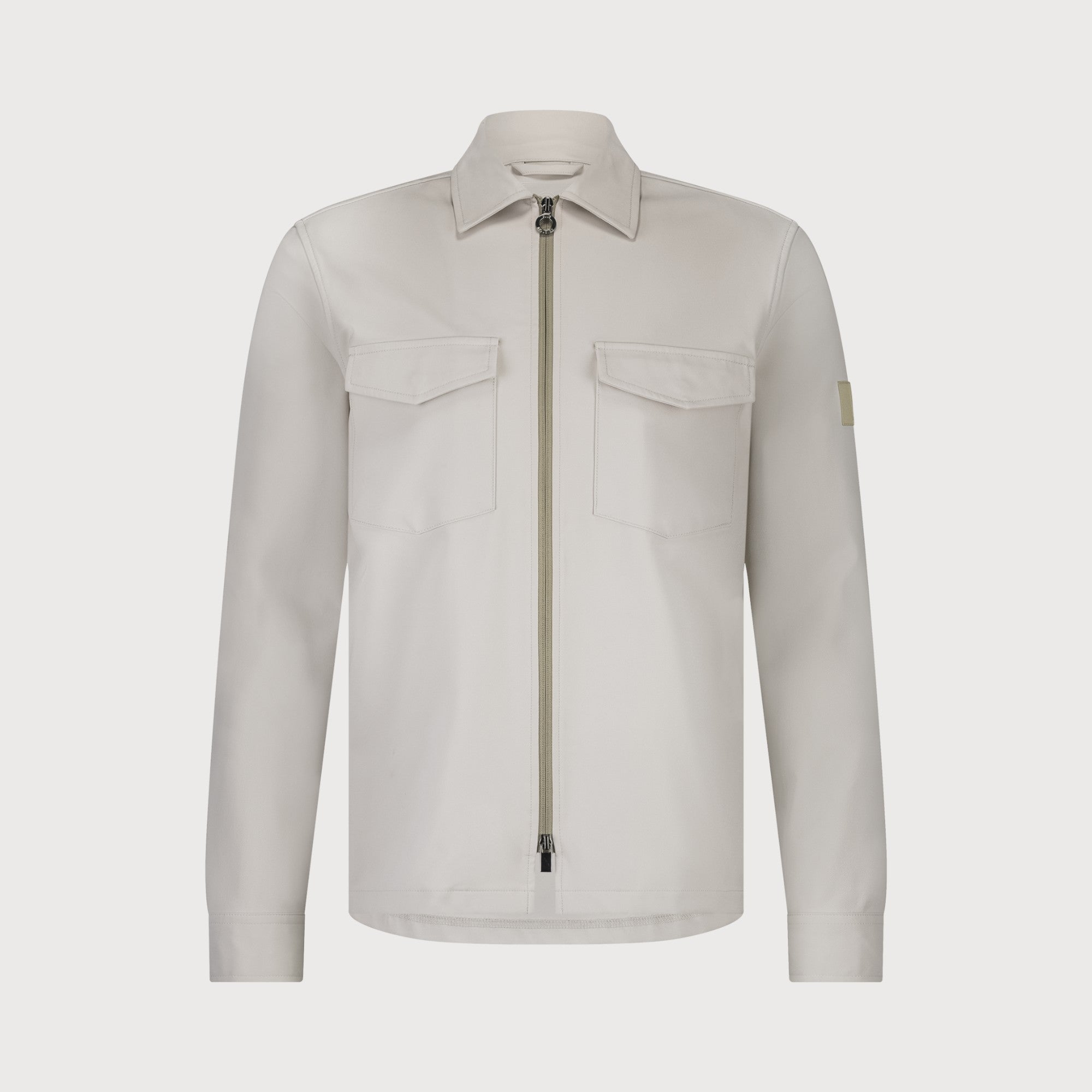 Overshirt travel met ritssluiting - grijs