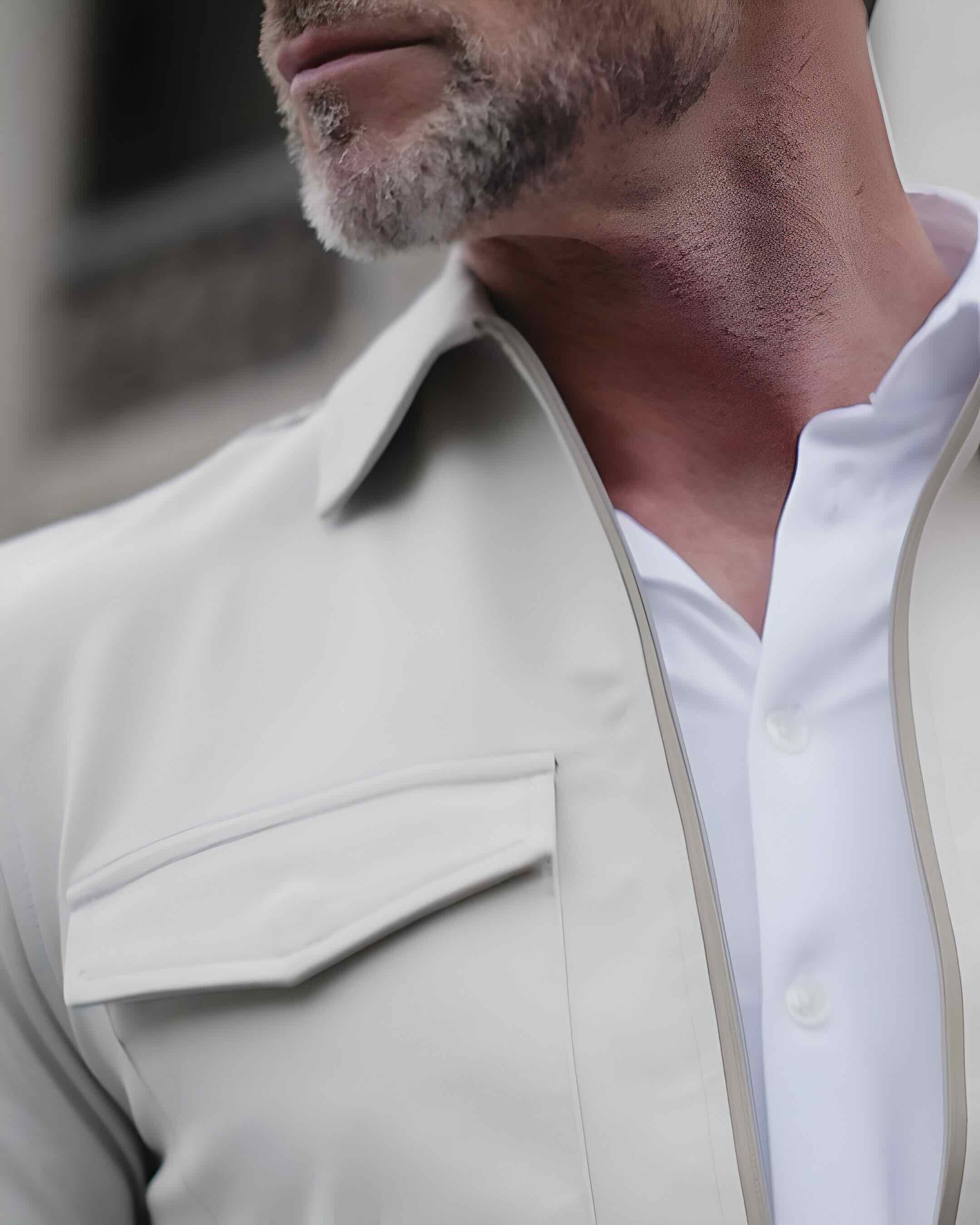 Overshirt travel met ritssluiting - grijs