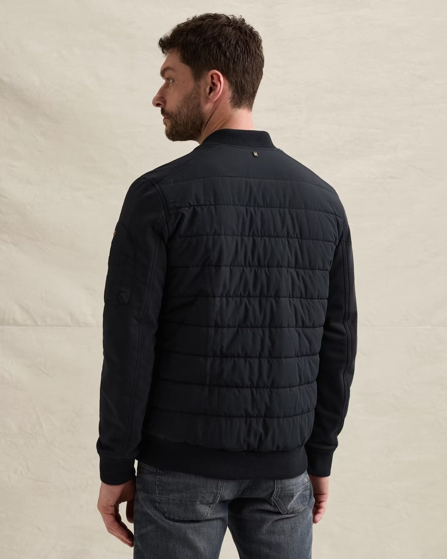 Vest gevoerd met flightpocket - blauw