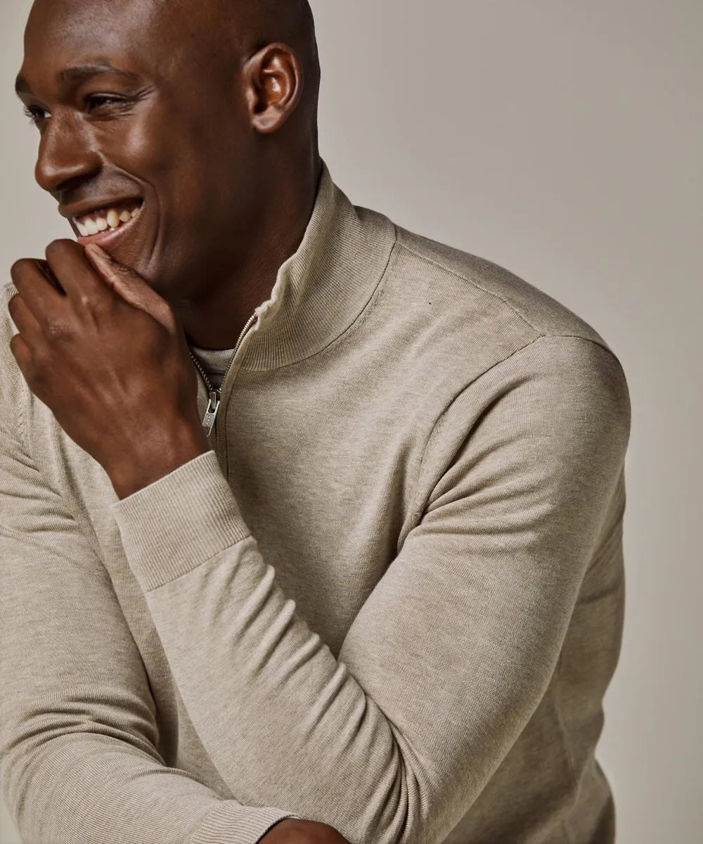 Trui Quarter Zip - beige