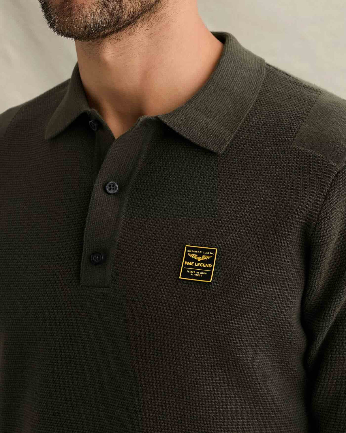 Polo lange mouw - beluga