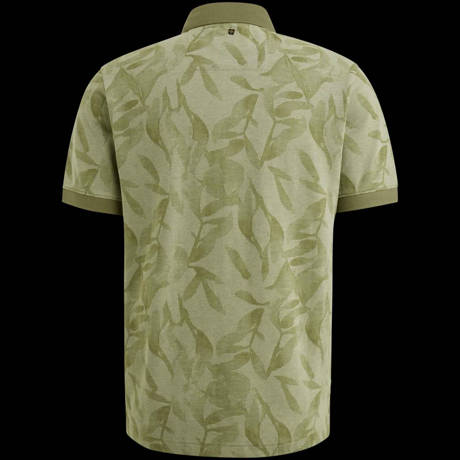 Polo met allover print - groen