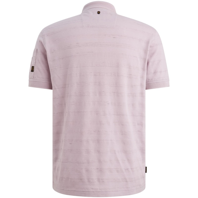 Polo met streeppatroon - paars