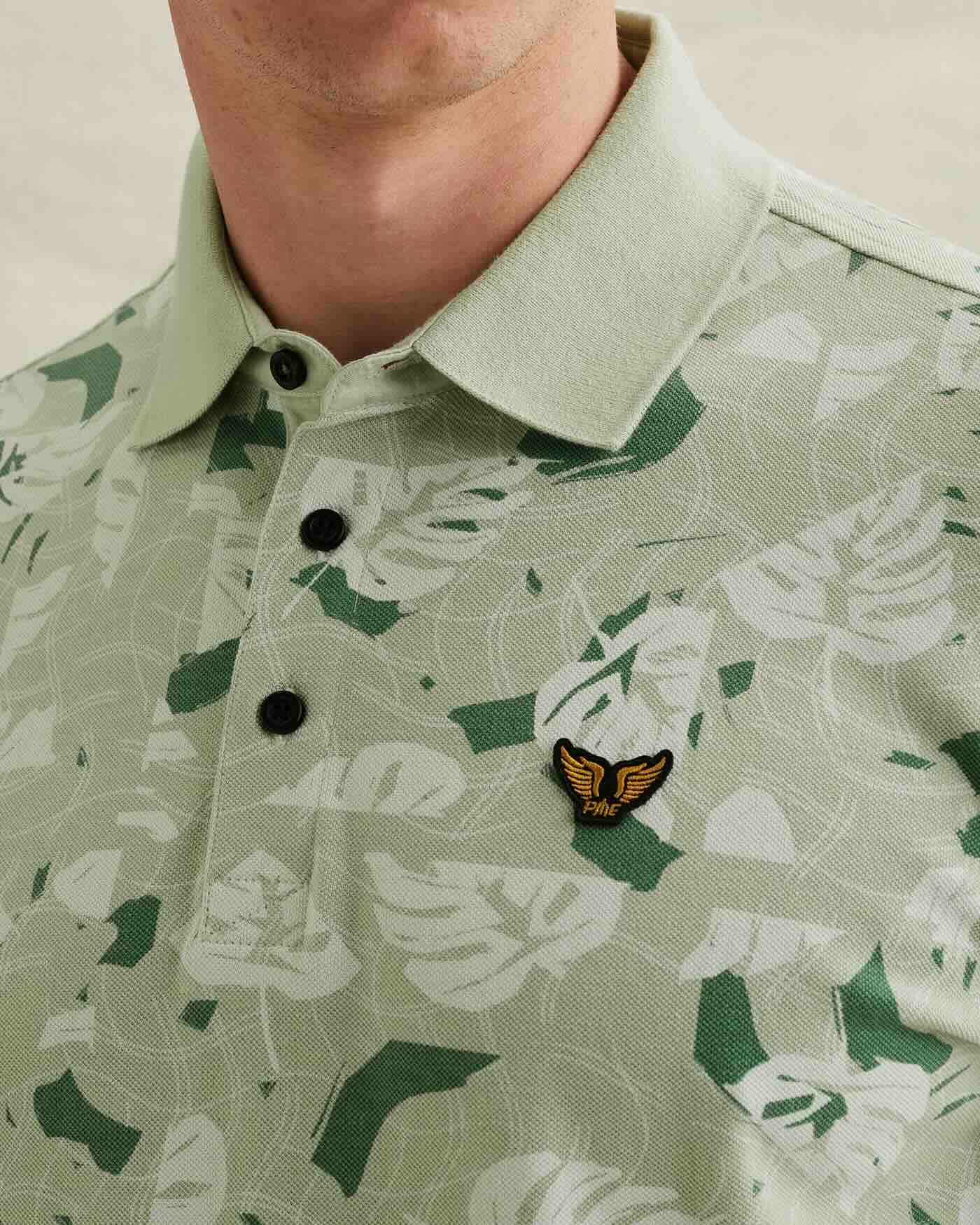 Polo allover print - groen