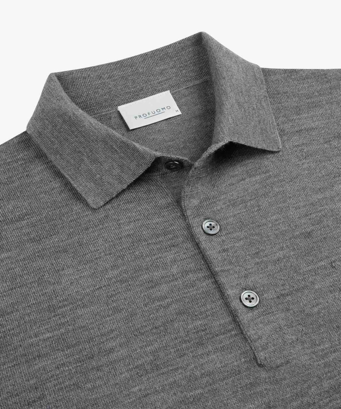 Trui merino polokraag - grijs