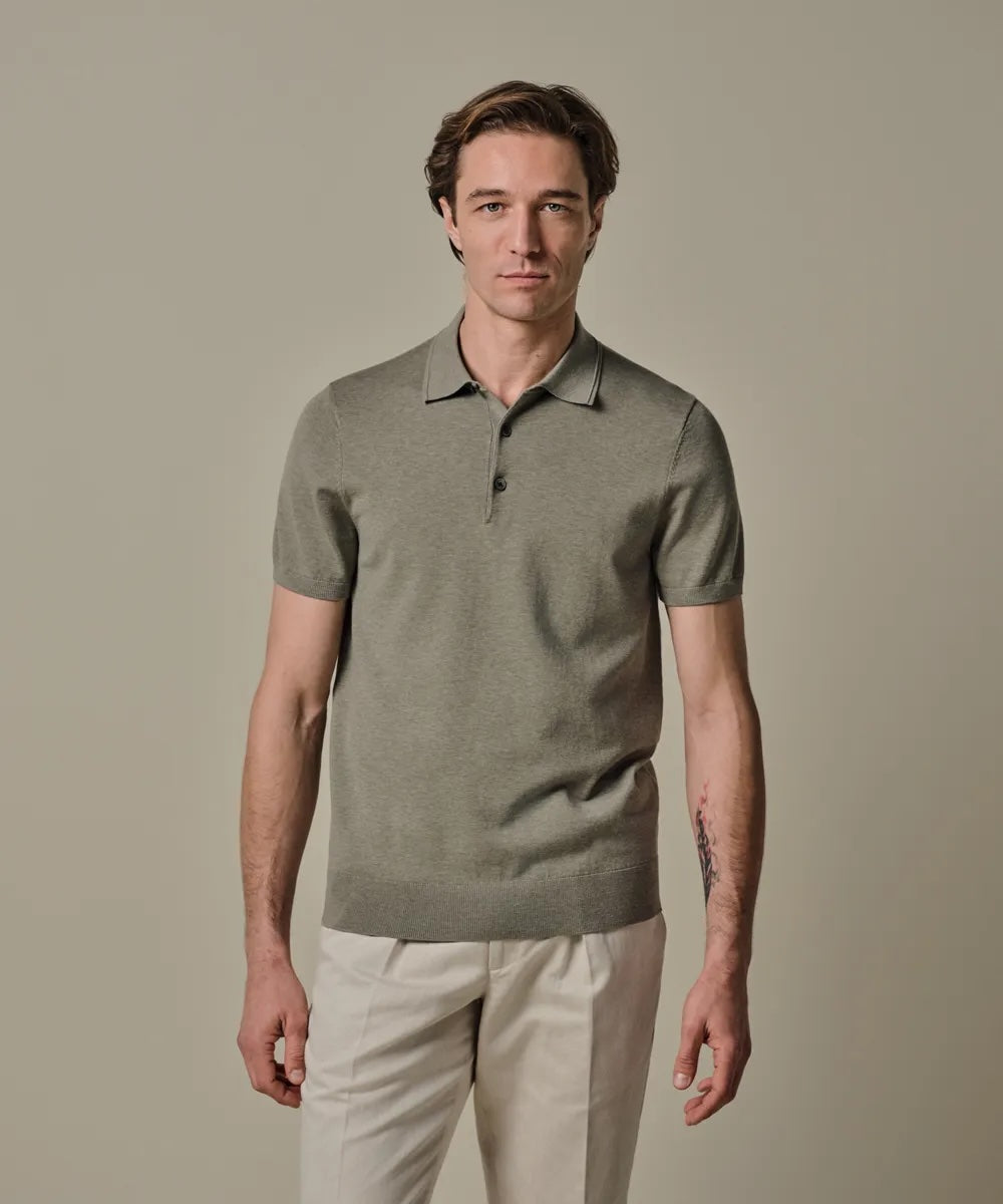 Polo luxury basic - groen