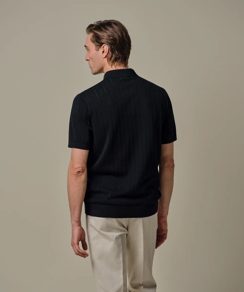 Polo quarter zip - navy