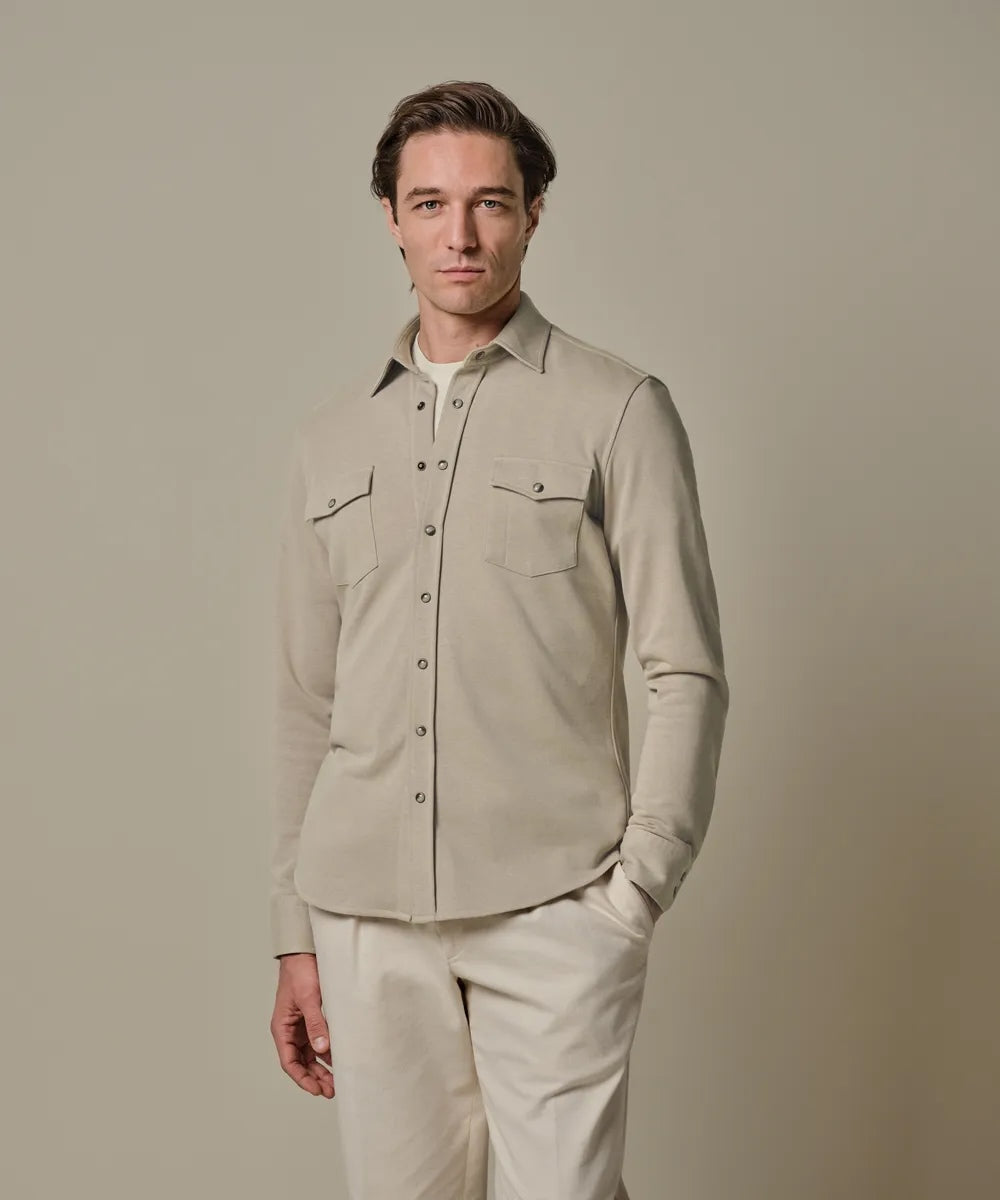 Overshirt French Terry- beige