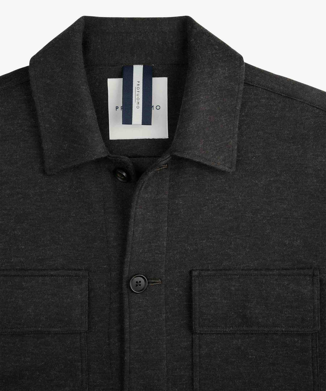 Overshirt knitted - donkerbruin