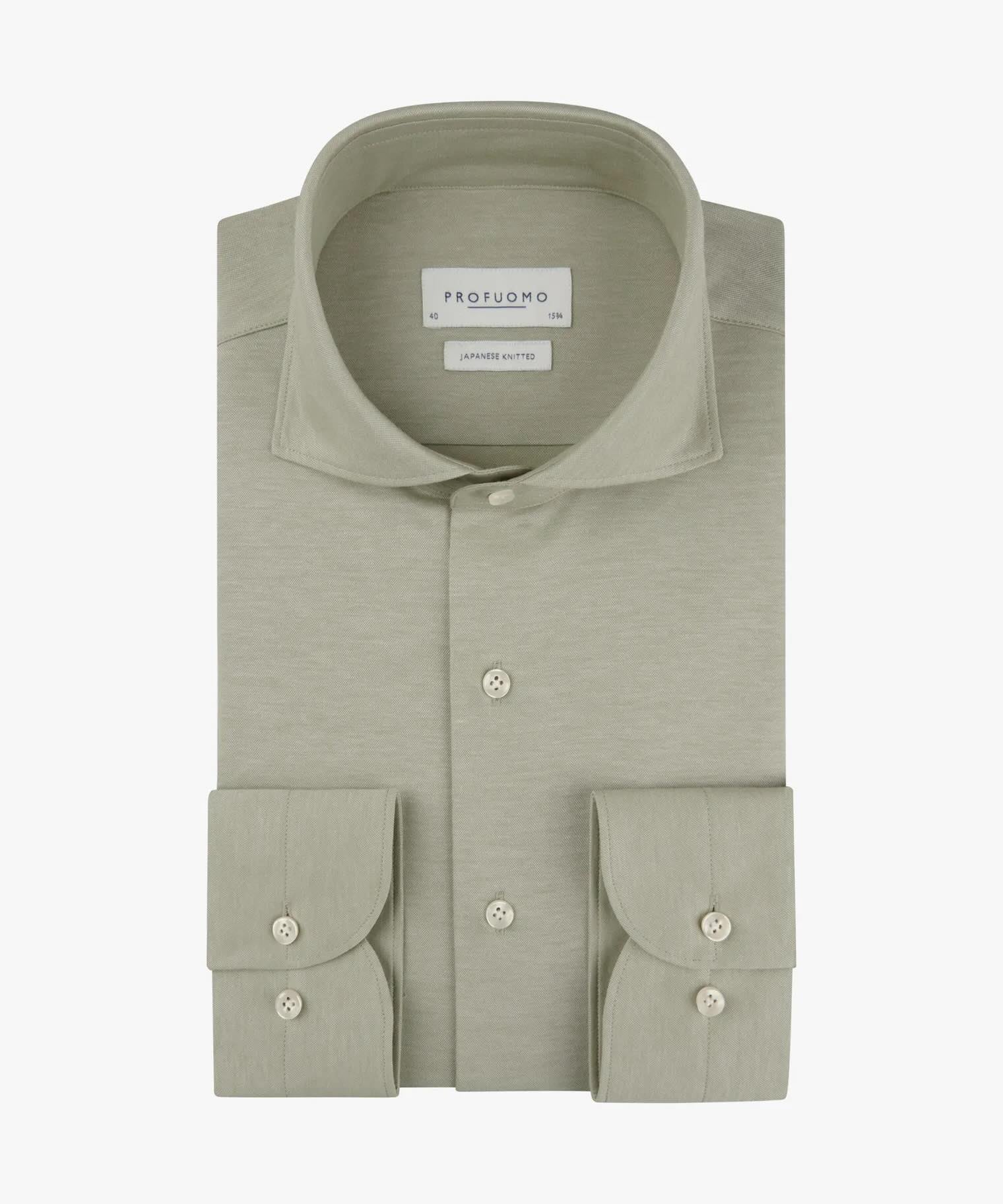 Overhemd Japanese Knitted - groen