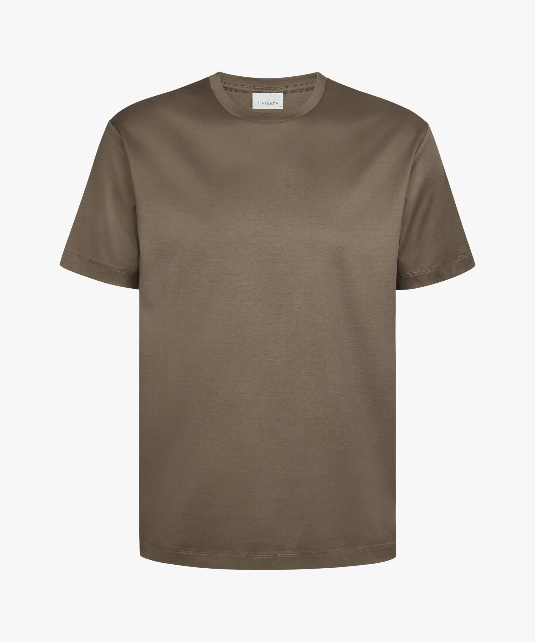 T-shirt pima katoen - taupe