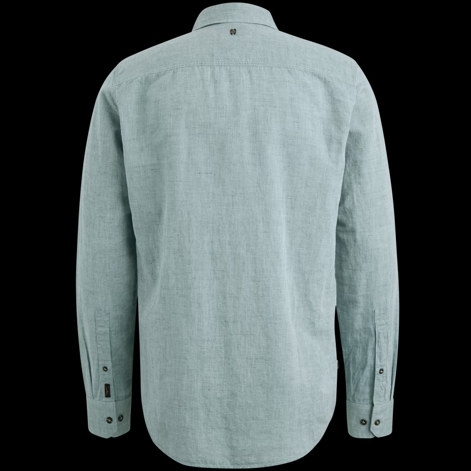 Overhemd katoen/linnen - groen