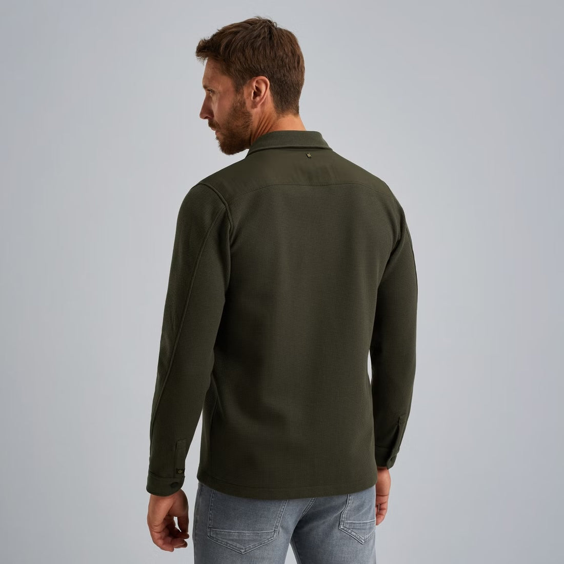 Overshirt met rits - groen