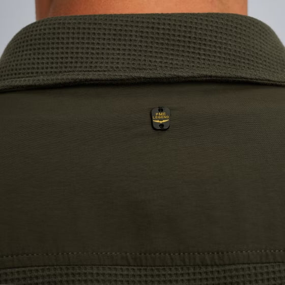 Overshirt met rits - groen