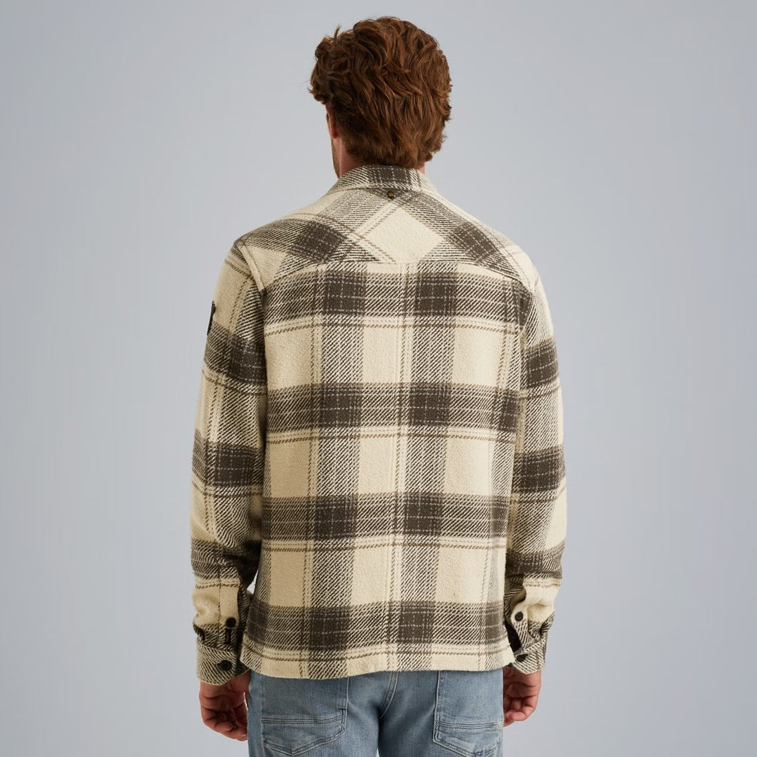 Overshirt geruit - beige