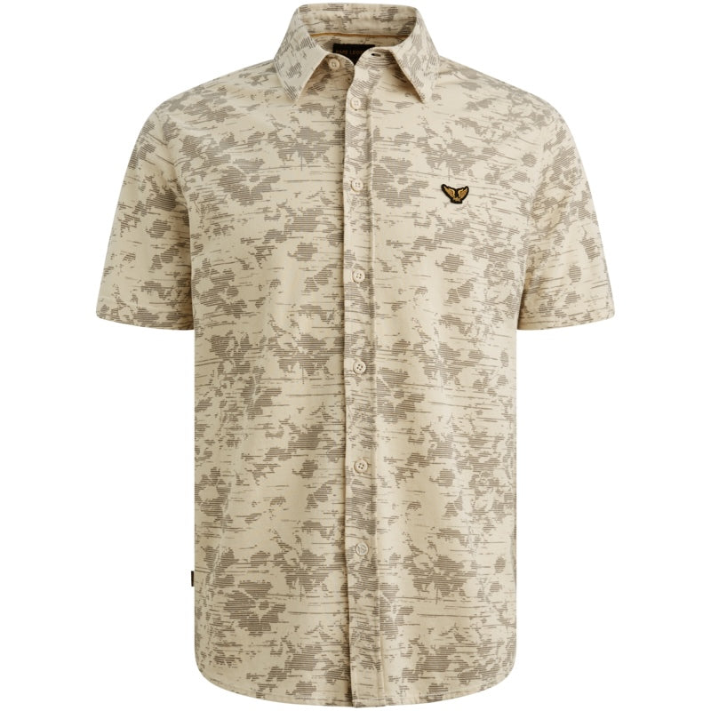Overhemd jersey piqué - beige