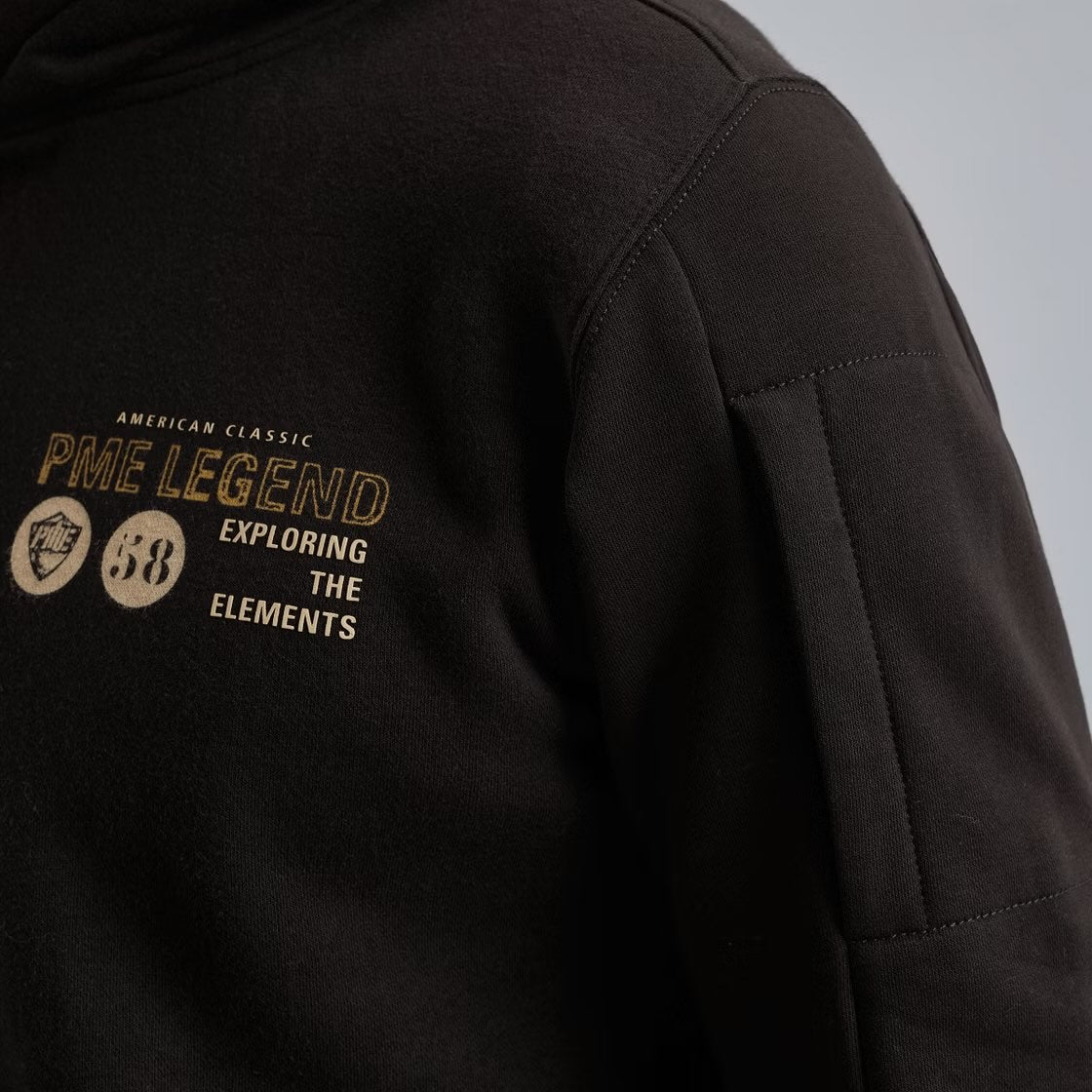 Hoodie met artwork - zwart