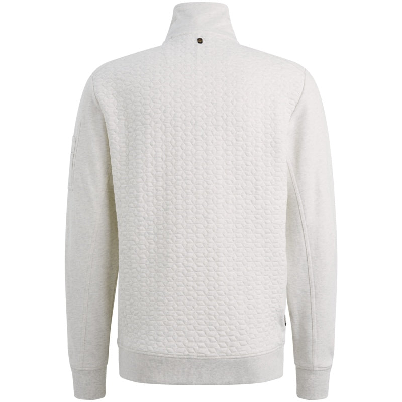 Vest sweat met flight pocket - lichtgrijs