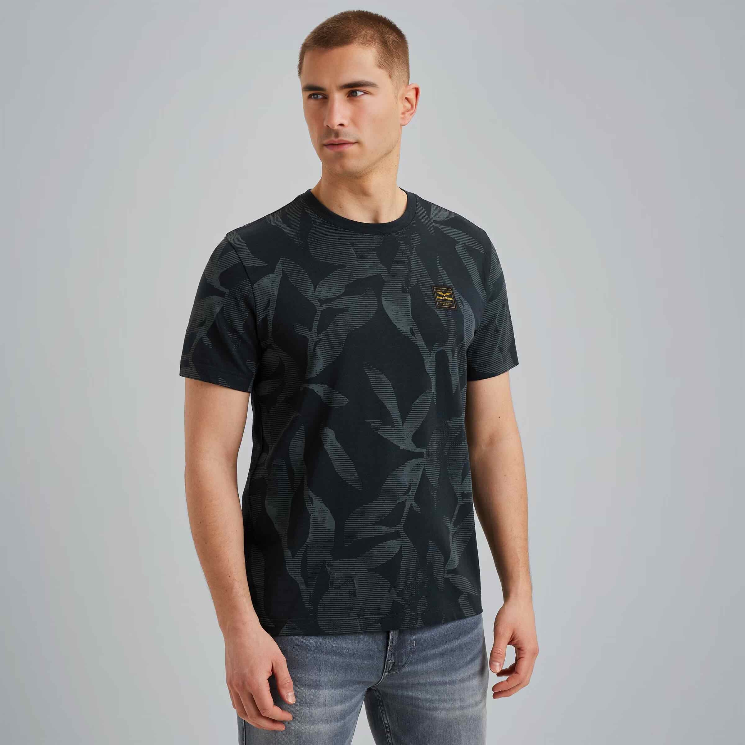 T-shirt slub jersey - blauw